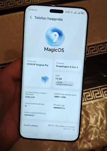 resident evil 8: Honor Magic 6 Pro, 512 GB, rəng - Qara — 2