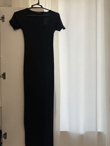 BYD: Qadın geyimi – qara maxi don - Rəng: tam qara - Model: düz kəsim — 1