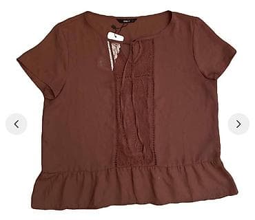 Личные вещи: ONLY qadın bluzası - Rəng: isti tünd qəhvəyi/terrakota - Model — 1