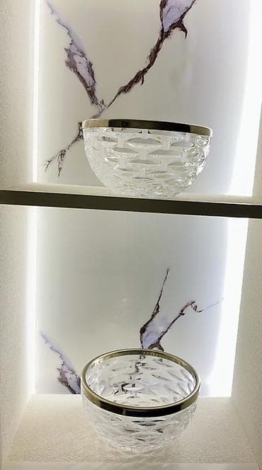 meyve qabı: İki ədəd Xrustal Meyvə Qabı. Sovetindir. Təzədir. Tək-tək satılmır — 2