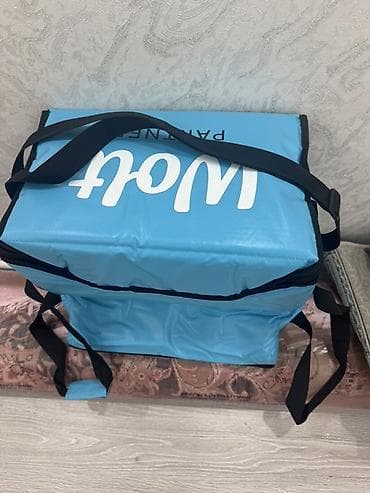 Restoran, kafe avadanlığı: Wolt “Partner” termo çatdırılma çantası - Rəng: açıq mavi, üzərində — 3
