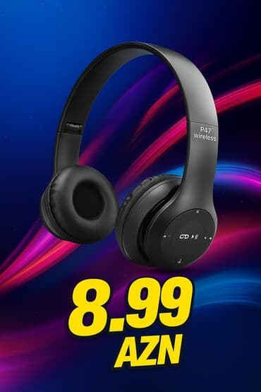 qulaqlıqlar: Yeni Simsiz (Bluetooth) Qulaqcıqlar, rəng - Qara — 2