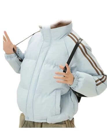 Pencəklər: Məhsul: Açıq mavi rəngli uniseks qış puffer gödəkçə Xüsusiyyətlər: - — 4