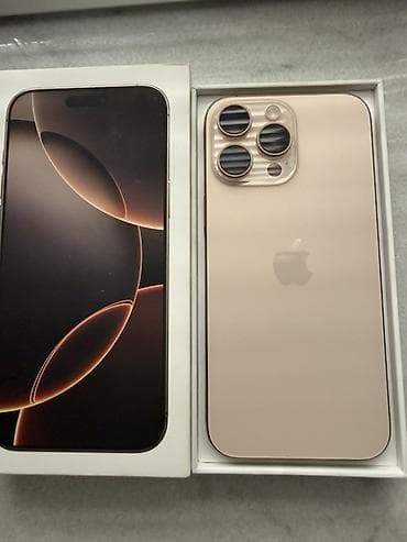 iphone 12 qiymət: IPhone 16 Pro Max, 256 GB, Desert Titanium, Zəmanət, Barmaq izi, Simsiz şarj — 2