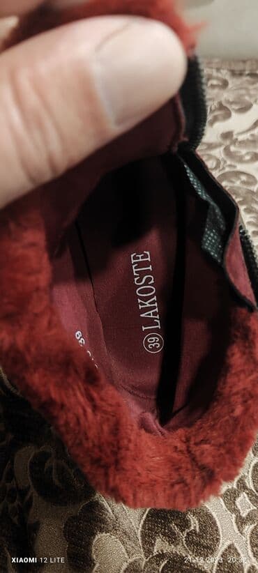 botik: Ölçü: 39, rəng - Qırmızı, İşlənmiş — 2