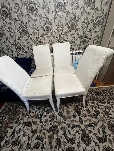 Mətbəx üçün, İşlənmiş, Qatlanmayan, rəng - Ağ Stul