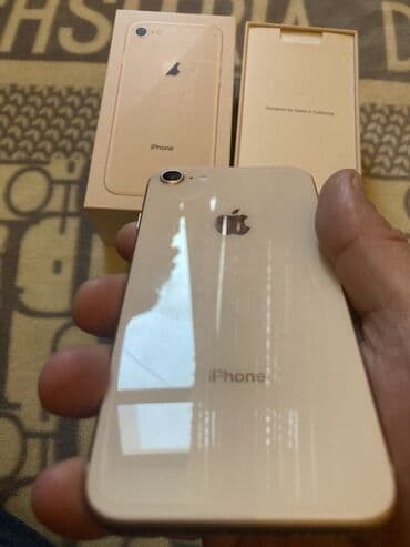 iphone 8 qiymət: IPhone 8, Qızılı, Barmaq izi — 3