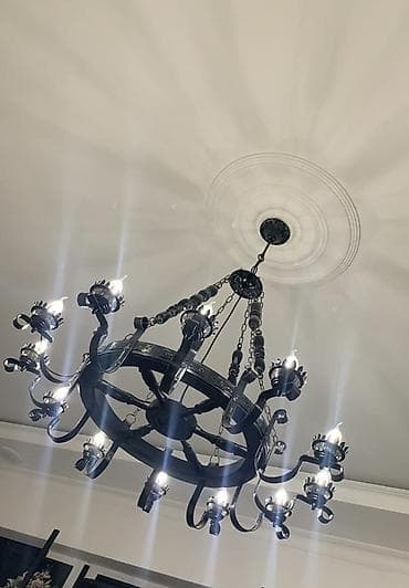 listur: Çılçıraq, 10 və daha çox lampa, Metal — 2