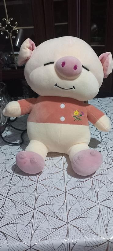 мини пудель: Yumuşaq oyuncağ – it (ağ rəngli pudel) - Material: yumşaq plyuş - — 2