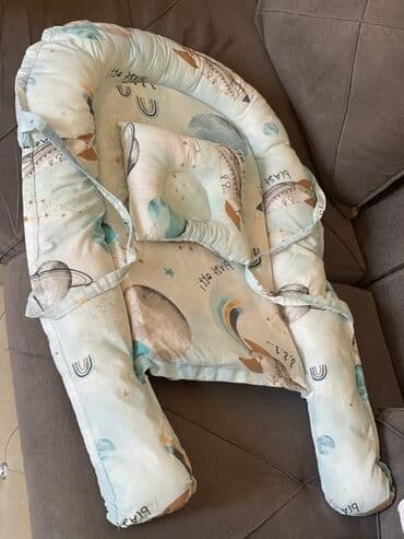 uşaqlar üçün çadır: Planet və kosmos mövzulu naxışları olan bu uşaq yatağı dəsti, körpənin — 3