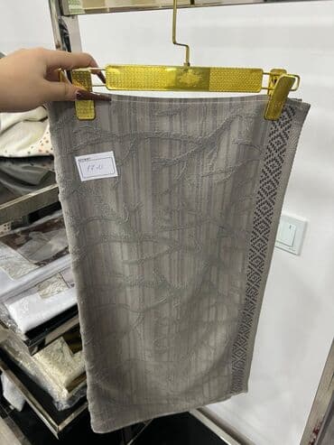 Mətbəx üçün rəng - Boz Pambıq Dəsmal — 5