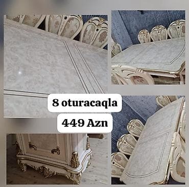 Qonaq otağı üçün, 8 stul