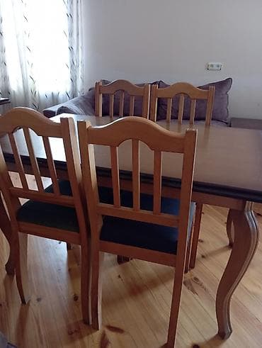 bağ stollari: Qonaq otağı üçün, İşlənmiş, Açılmayan, Dördbucaq masa — 1