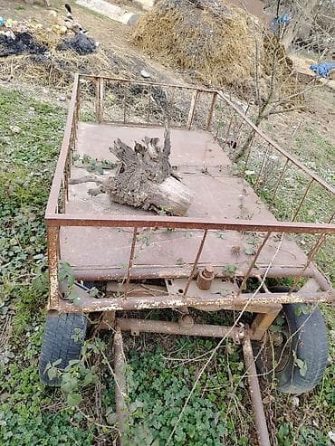 barmaqliqlar: Dörd təkərli dəmir qoşqu/araba - Material: tam metal karkas və möhkəm — 2