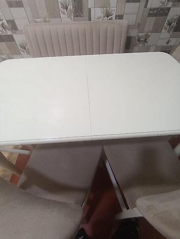 diva mebel: Mətbəx üçün, Dördbucaq masa, 4 stul — 2