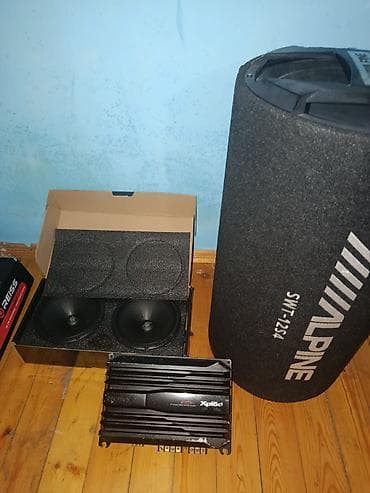 Avtomobil üçün audio dəst - Subwoofer: Alpine SMT-1244 boru tipli bas