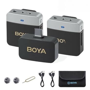 беспроводной микрофон для караоке: Boya ”M1V4” yaxa mikrofonu. Boya ”M1V4” yaxa mikrafonu BY-M1V4 Type-C — 1