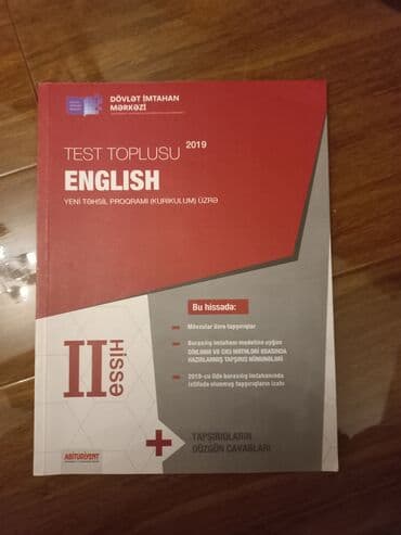 English test toplusu 2ci hissə(2019) lalafo.az -da English test toplusu 2ci hissə(2019)