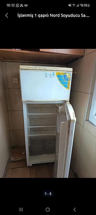 işlənmiş iphone: İşlənmiş 1 qapılı Nord Soyuducu Satılır, rəng - Ağ, Dolab içi — 1