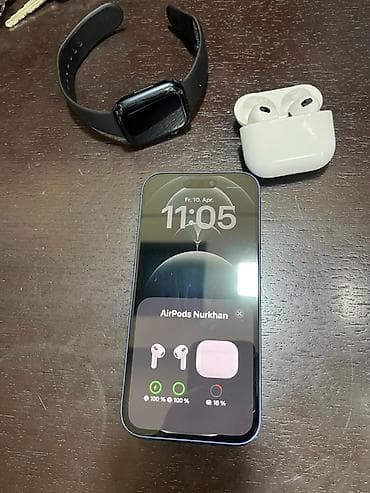 apple watch 1: IPhone 16, 128 GB, Mavi, Face ID — 8