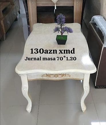 Düz masa, Açılmayan, Təkərsiz, Parlaq laminat, Zəmanətsiz