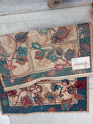 Xalça – klassik naxışlı - Dizayn: Bej fon üzərində kvadrat panellər