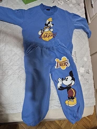 Uşaq dəsti – Disney Mickey Mouse temalı, mavi rəng - İki hissəli