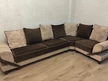 Угловой диван, Б/у, Раскладной, С подъемным механизмом, Платная доставка — 1