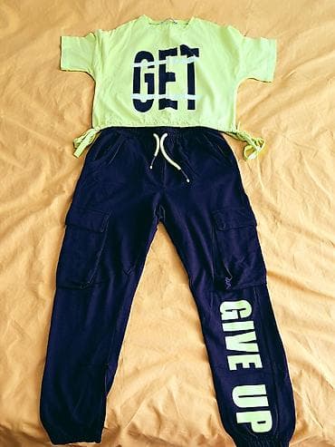 MARIONS firmasinin dəsti Açıq neon-yaşıl qısa köynək,öndə dəbli