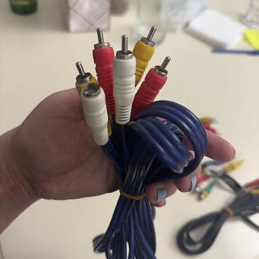 iphone 7 aux: RCA və 3.5 mm AUX kabel dəsti Məhsul təsviri: - Müxtəlif uzunluqlarda — 3