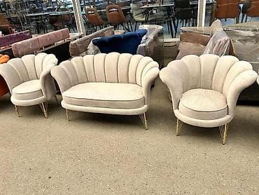 Divan və kreslo dəstləri: Yeni, Divan, 2 kreslo, Bazasız, Açılmayan — 3