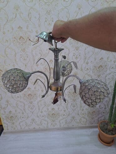 Çılçıraq, 3 lampa, Metal