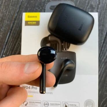 baseus qulaqciq: Yeni Simsiz (Bluetooth) Qulaqcıqlar, Baseus, rəng - Ağ — 8