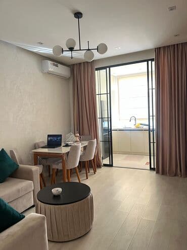 memar ecemide ucuz kiraye evler: Müasir dizaynda tam mebel və texnika ilə təchiz olunmuş 2 otaqlı — 14