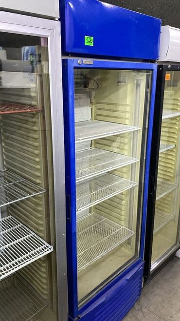 Промышленные морозильники: Vitrin soyuducu – şüşə qapılı, tək qapı - Rəng: mavi çərçivə, şüşə ön — 1