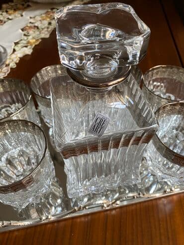 Armudu stəkanlar: Хрустальный набор с серебром — 4