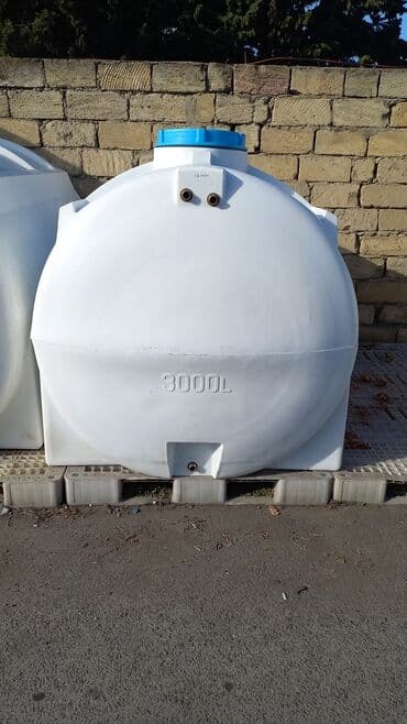 3 tonluq su çəni. Oval və dik formada. Bakı və rayonlara çatdırılma