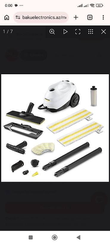 switch qiymeti: Buxarlı təmizləyici Karcher SC 3 EasyFix Plus. bir defe — 2