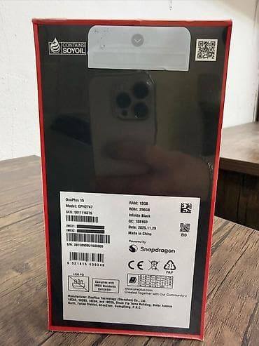 telefonlar satisi: OnePlus 15, 256 GB, rəng - Qara — 2