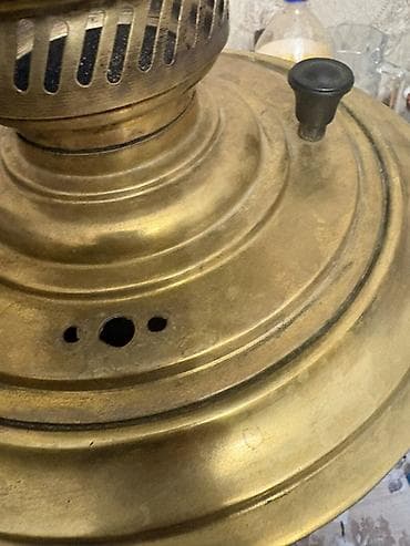 samovar 10 litr: Qədim samovar, 18071937 il, Latun, Vəziyyəti: Yaxşı — 9