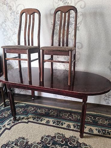 Mətbəx üçün, Açılmayan, Oval masa, 2 stul