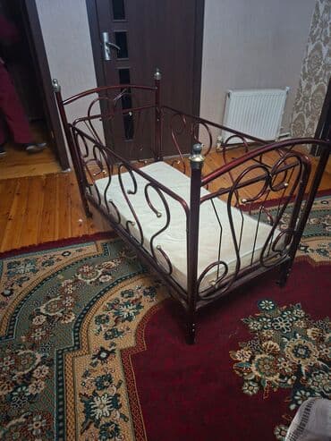 Колыбели: Для девочки и мальчика, Четырехугольная, Колыбель, С матрасом, Без механизма качания — 2