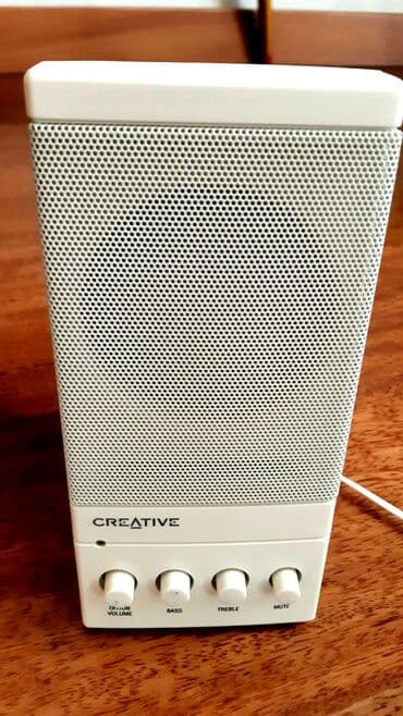 komputer şekilleri: İşlənmiş Creative Kolonka, Növ - Kompüter üçün, rəng - Ağ — 5