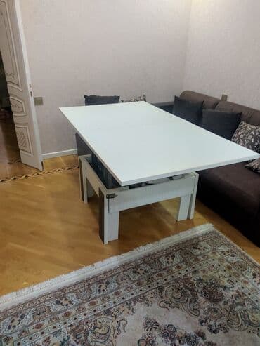 yigilib acilan stollar: Qonaq masası, İşlənmiş, Açılan, Laminat, Dördbucaq masa — 7