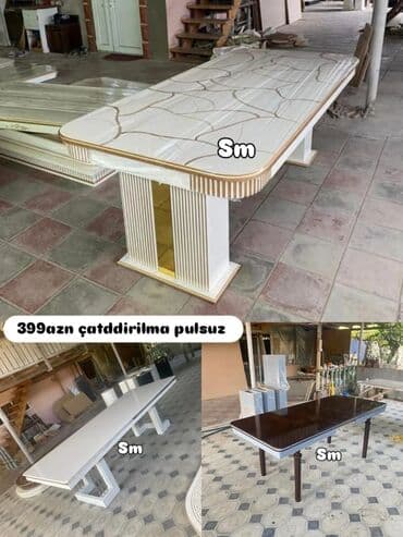 Qonaq masası, Yeni, Açılmayan, MDF, Dördbucaq masa