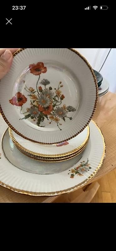 Nahar dəsti, rəng - Ağ, Farfor