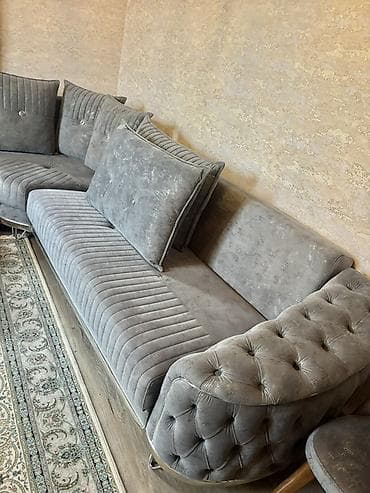 cay evi divanlari satilir: Künc divan, İşlənmiş, Bazalı, Parça, Çatdırılma yoxdur — 4