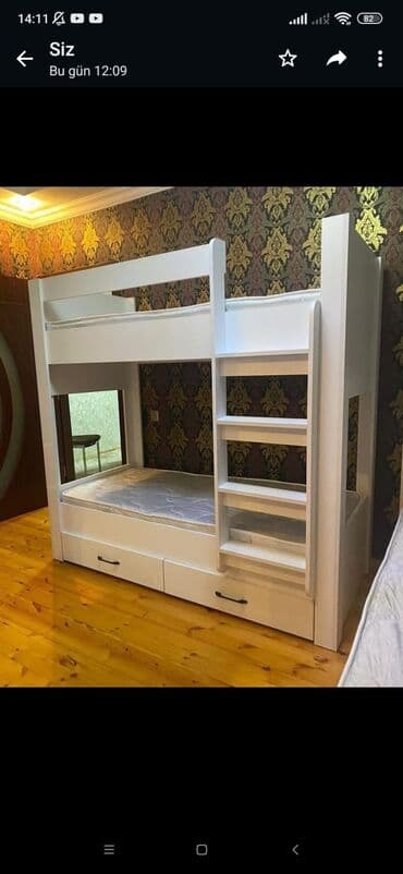 oglan ucun hediyeler: Oğlan və qız üçün, Yeni, Çarpayı, Matras ilə, Siyirməli, Laminat — 1