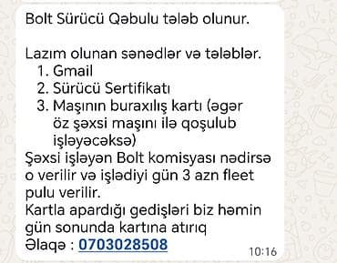 Kim islemek istese qoydugum nomreyle slaqe saxlasin. hormetle. Lamiye