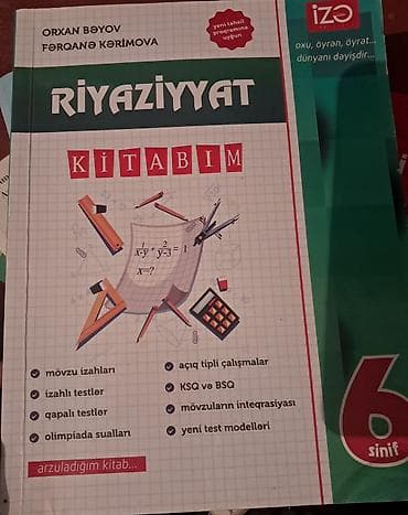 Məhsul: “Riyaziyyat Kitabım” – 6-cı sinif Müəlliflər: Orxan Bəyov — 1